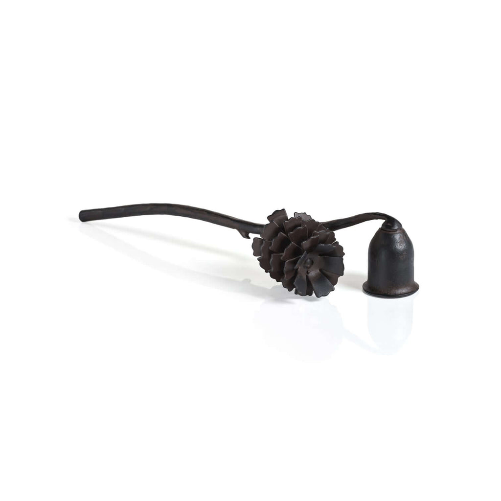 Pine Cone Design Wrought Iron Candle Snuffer - Candle Accessories by Carlyle Avenue