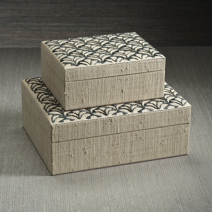 Canaria Petals Natural Fiber Raffia Box
