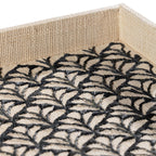 Canaria Petals Natural Fiber Raffia Serving Tray - Decorative Trays by Carlyle Avenue