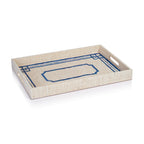 Pattern Natural Fiber Raffia Serving Tray - Trays by Carlyle Avenue