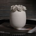 Petite Couronne Bone China Vase - Taupe - Vases by Carlyle Avenue