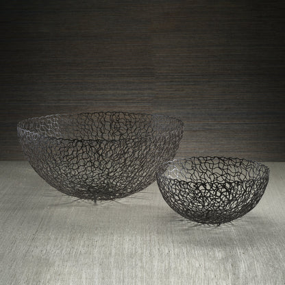 Seaflower Design Decorative Wrought Iron Bowl - Bowls by Carlyle Avenue