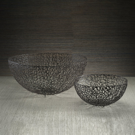 Seaflower Design Decorative Wrought Iron Bowl - Bowls by Carlyle Avenue