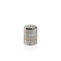 Metallic Pillar Candle - Metallic Silver & Gold Glitter - Candles by Carlyle Avenue
