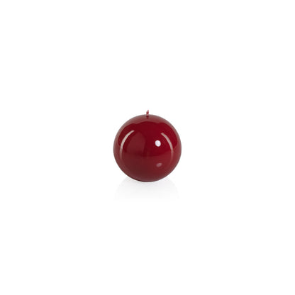Lacquer Ball Candle - Red - Candles by Carlyle Avenue
