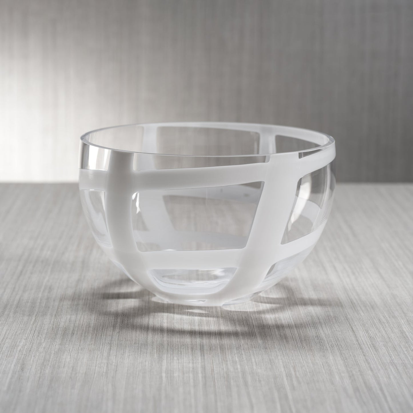 Opaline Whispers Clear Glass Bowl -  by Carlyle Avenue