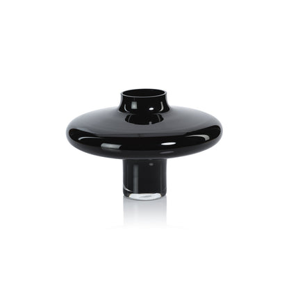Onyx Opal Handmade Black Glass Vase - Vases by Carlyle Avenue