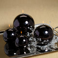 Metallic Ball Candle - Matte Pearl Black - Candles by Carlyle Avenue