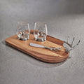 Davos Cheese and Charcuterie Board with Pewter Antler Handle - Serveware by Carlyle Avenue