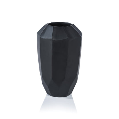 Sukhothai Mango Wood Vase - Black - Vases by Carlyle Avenue
