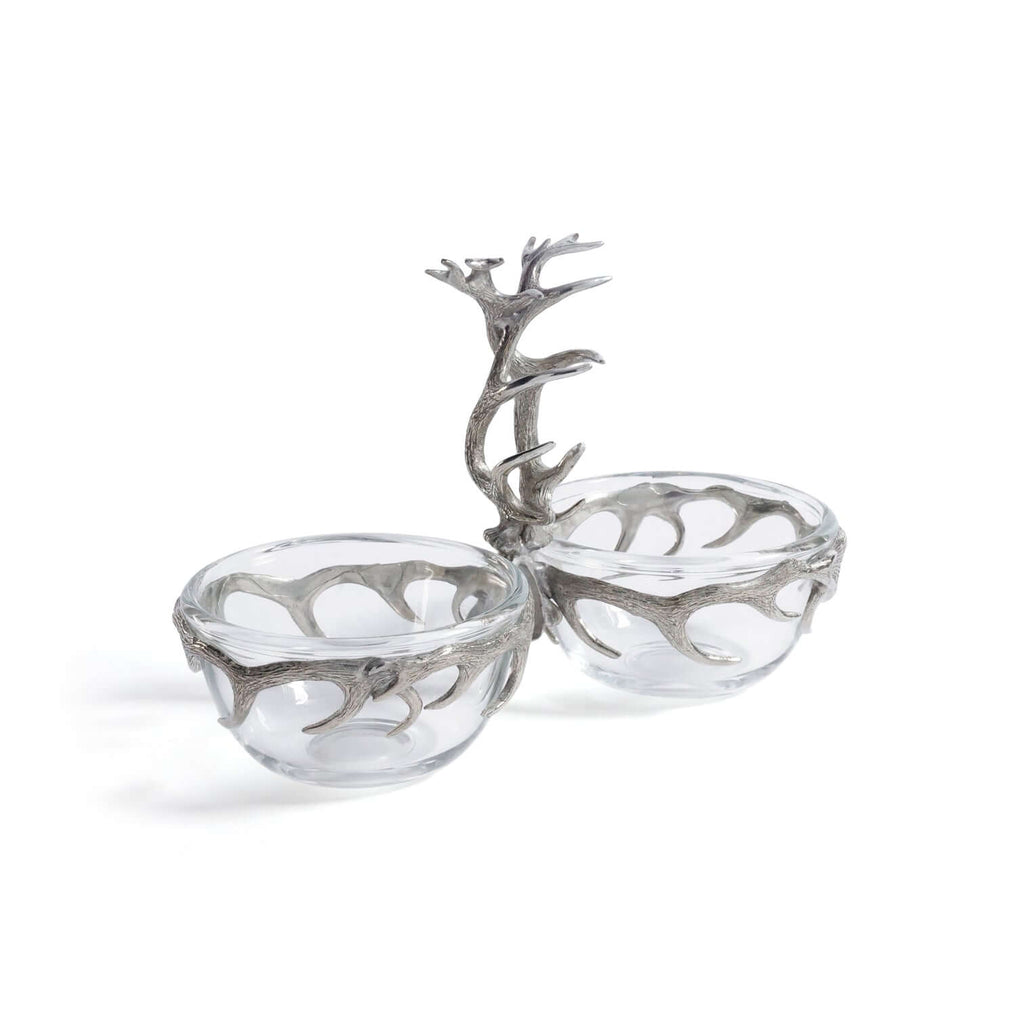 St. Anton Pewter and Glass Condiment Set