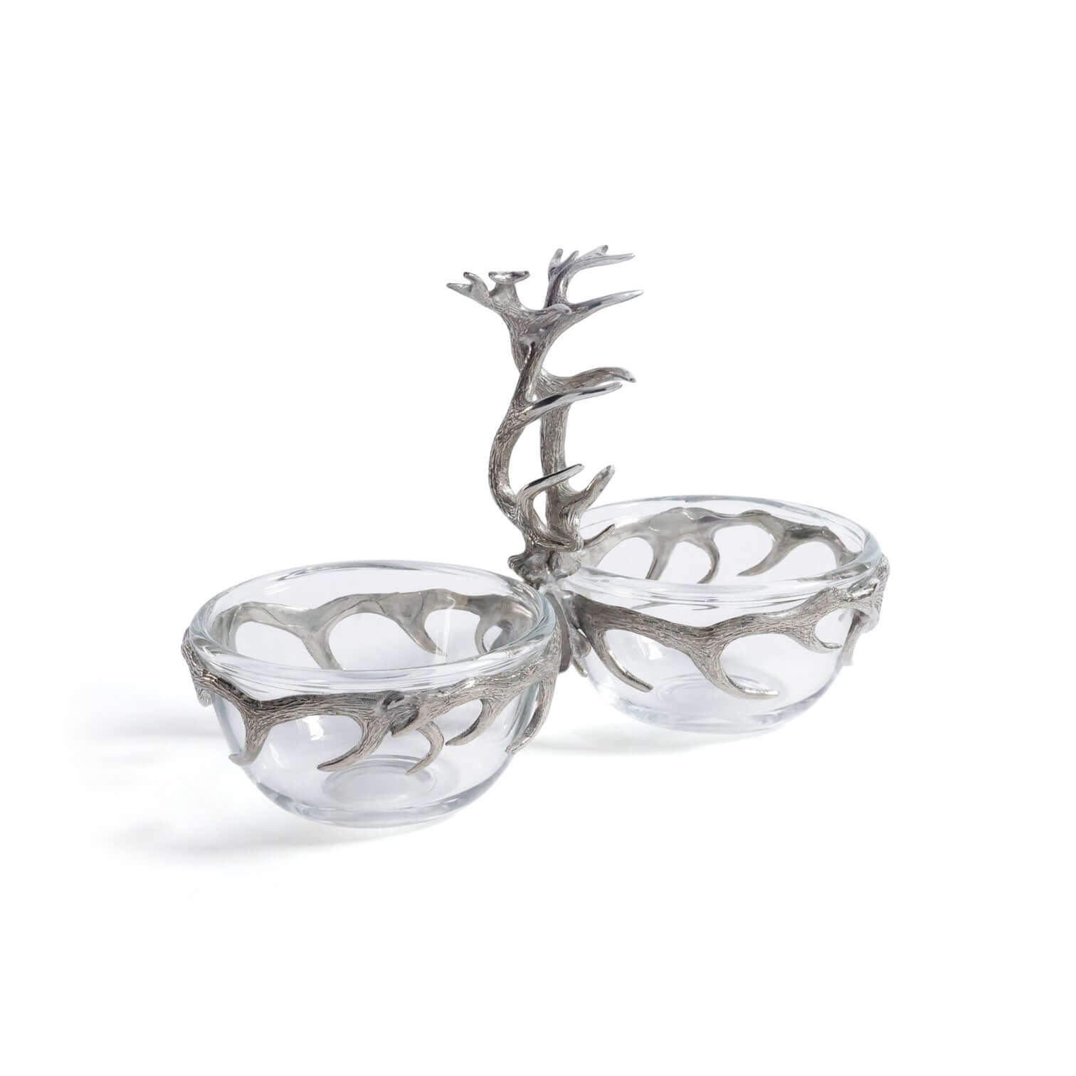 St. Anton Pewter and Glass Condiment Set