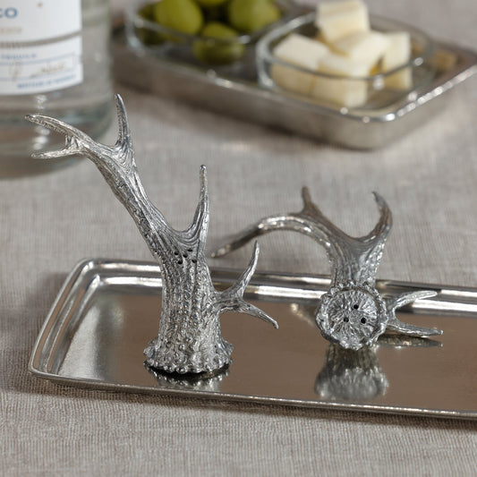 St. Anton Pewter Antler Salt & Pepper Shaker