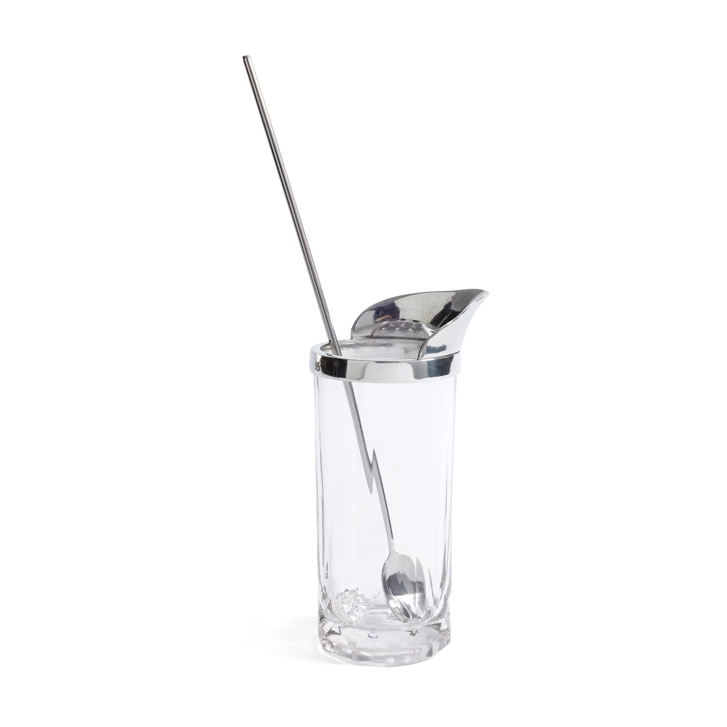 St. Anton Pewter and Glass Cocktail Shaker with Stirrer