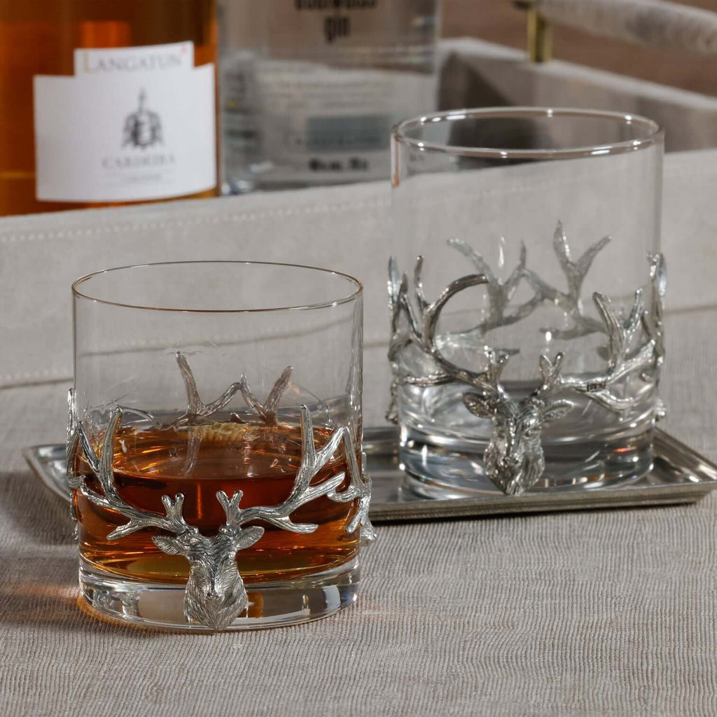 St. Anton Pewter and Glass Rocks Glass - Glassware by Carlyle Avenue