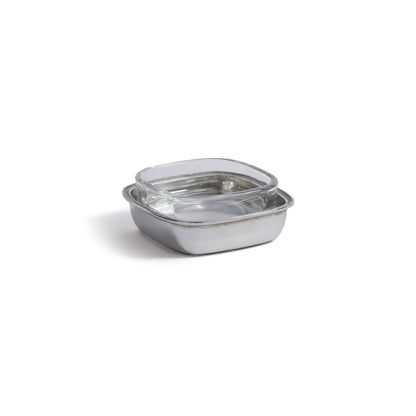 St. Moritz Pewter and Glass Single Condiment Set