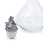 St. Anton Glass Decanter with Pewter Acorn Stopper