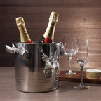 St. Anton Stag Head All Pewter Ice / Wine Bucket
