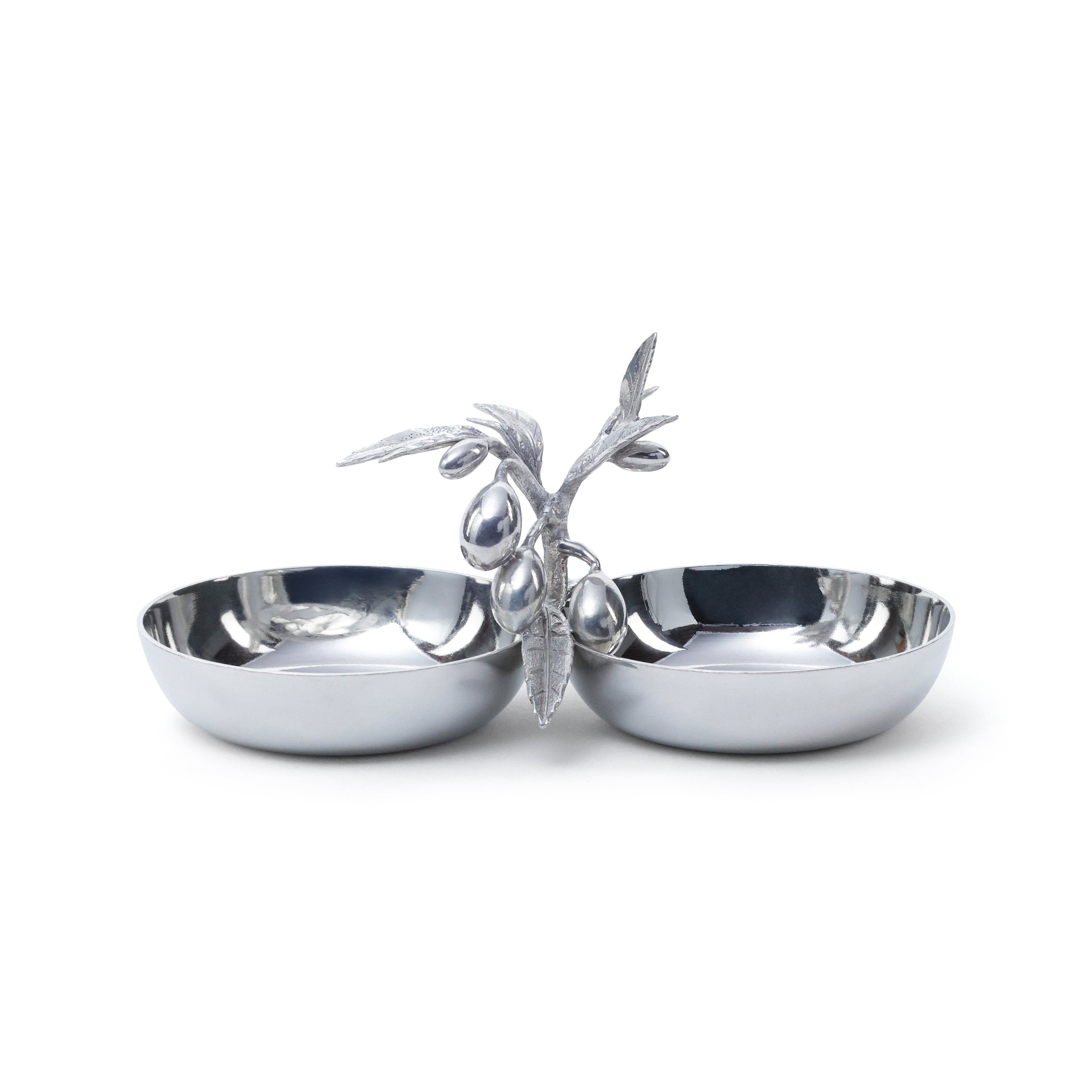 St. Anton Pewter Double Condiment Set