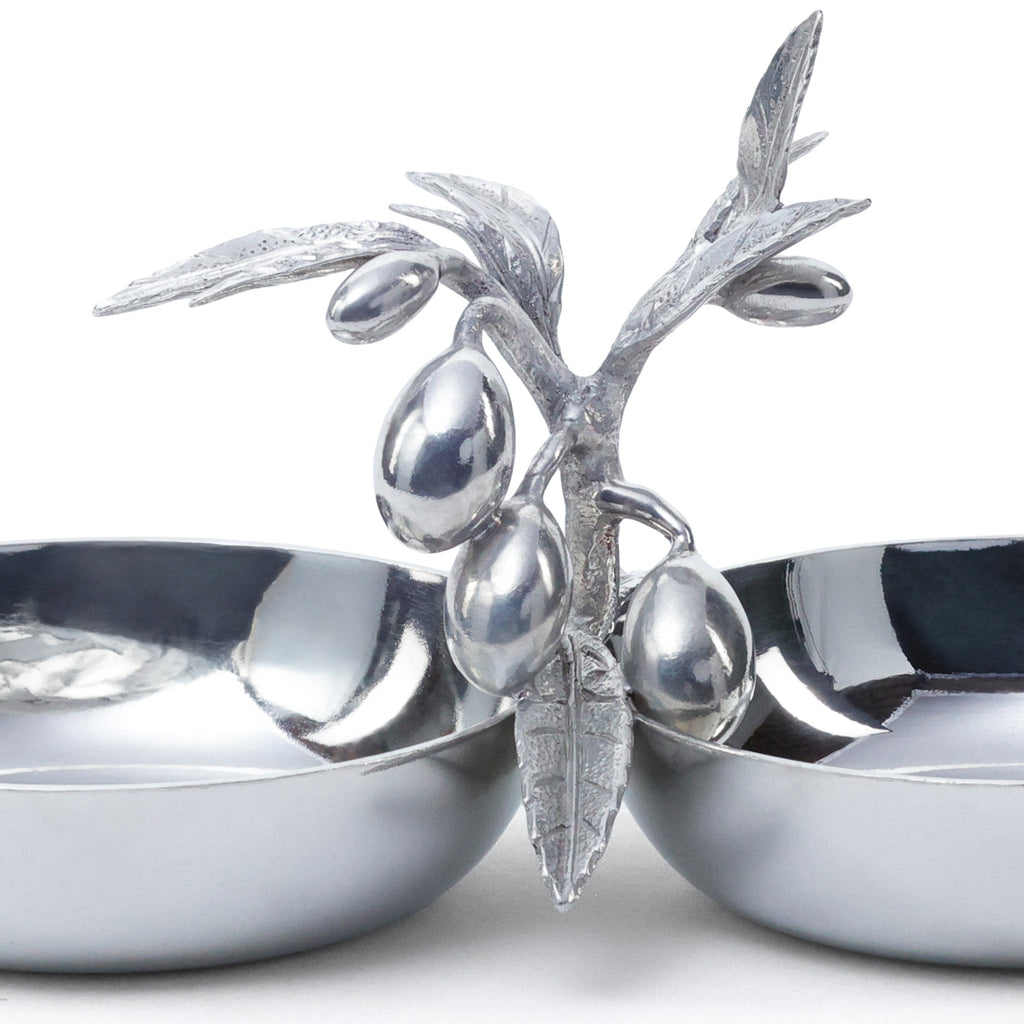 St. Anton Pewter Double Condiment Set