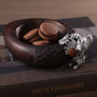 St. Anton Wood Nut Bowl w/Pewter Squirrel