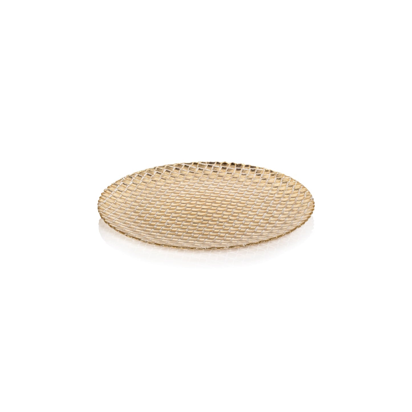 Braided Glass Plate - Gold