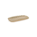 Braided Rectangular Glass Tray - Gold - Trays by Carlyle Avenue