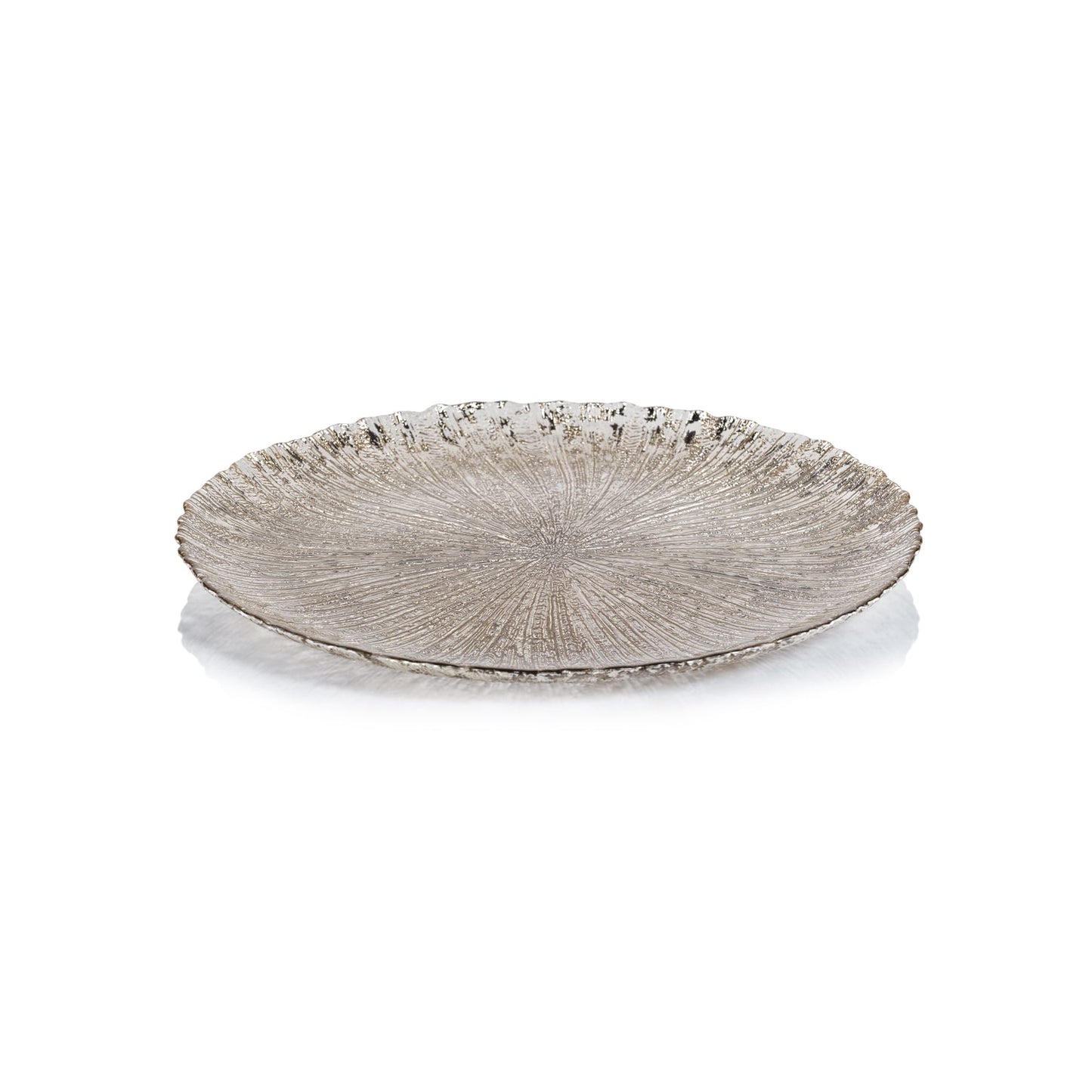 Luminara Fusion Glass Platter - Golden Silver