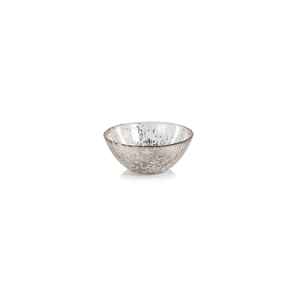 Luminara Fusion Glass Bowl - Golden Silver - Serveware by Carlyle Avenue