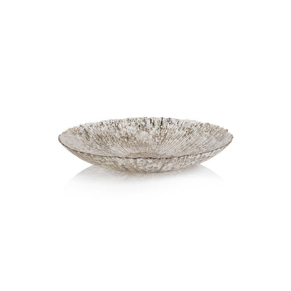 Luminara Fusion Glass Bowl - Golden Silver - Serveware by Carlyle Avenue