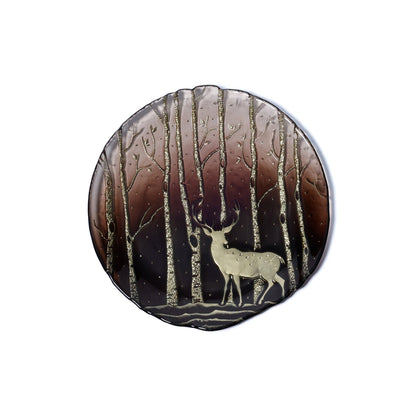 Wilderness Tableware - Taupe & Gold