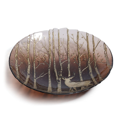 Wilderness Tableware - Taupe & Gold