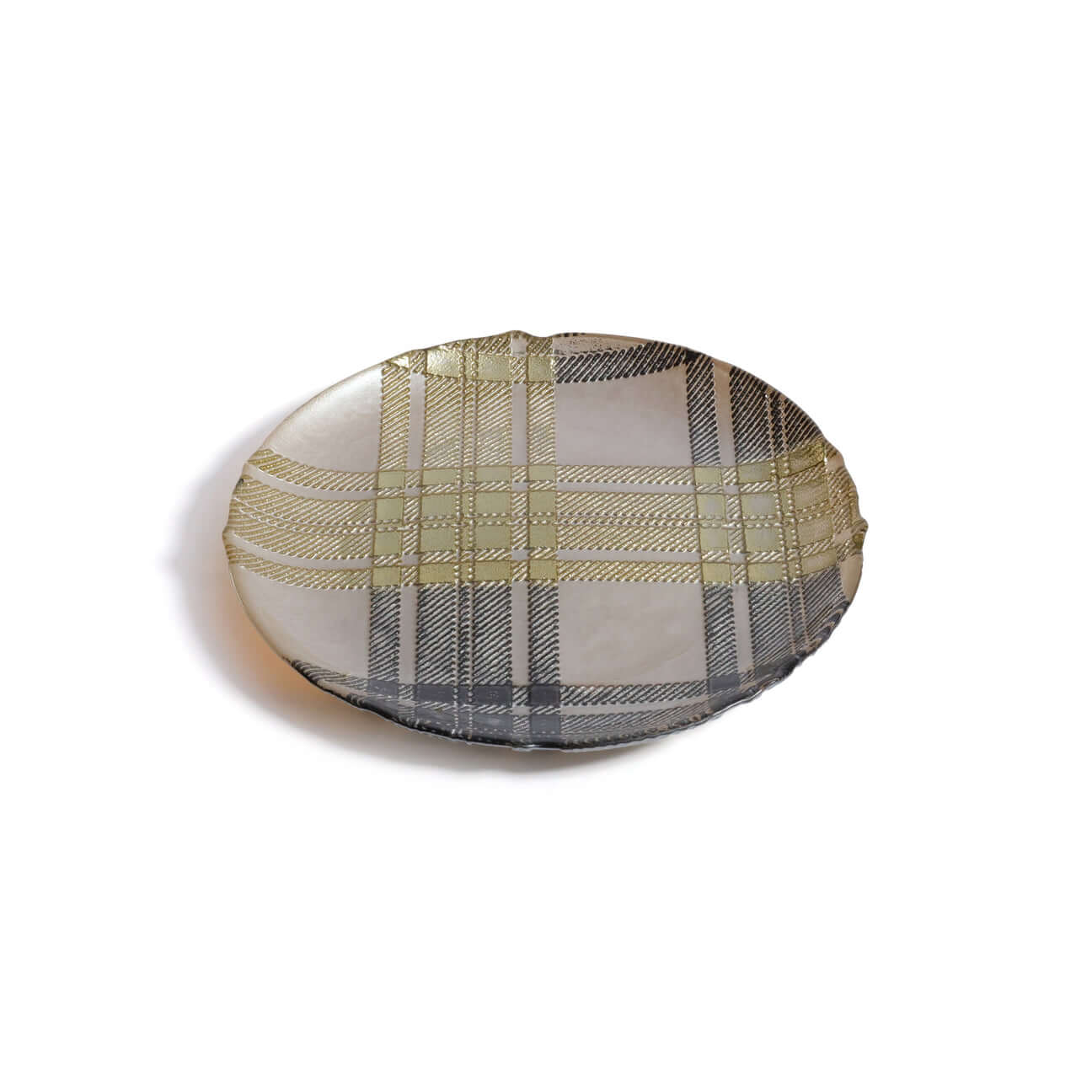 Plaid Dessert Plate - Set of 3 Assorted - CARLYLE AVENUE