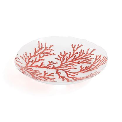 Glass Coral Design Bowl