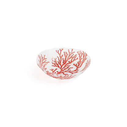Glass Coral Design Bowl
