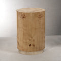 Leela Burlwood Veneer Stool / Table - Large - Furniture by Carlyle Avenue