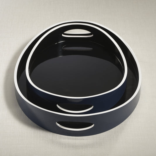 Noir Marine Lacquered Serving Tray