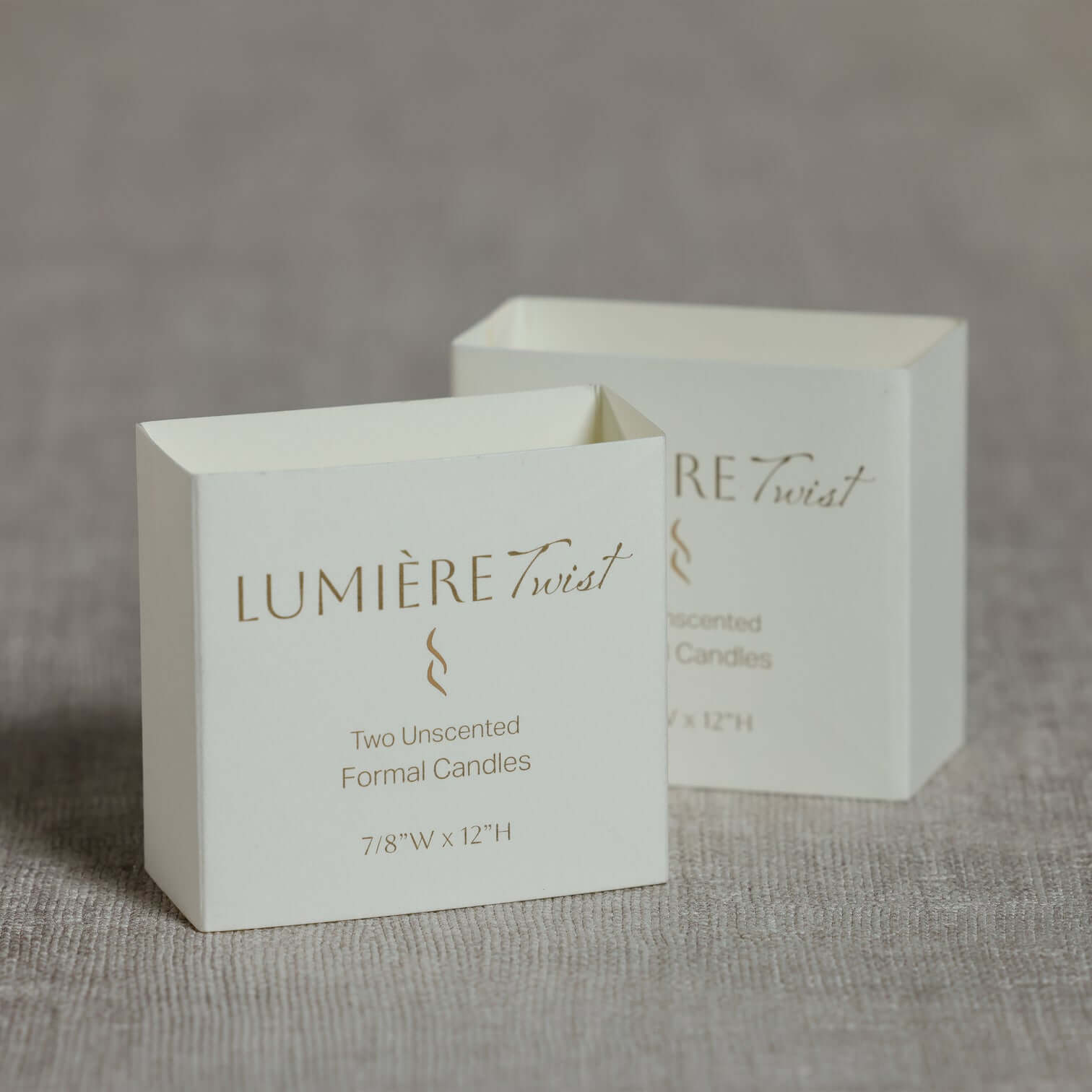 Pair of Lumière Twist Formal Candles 10" - Set of 6 - Candles by Carlyle Avenue