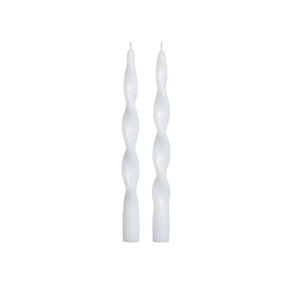 Set of 2 Lumière Twist Formal Candles - 10" - Candles by Carlyle Avenue