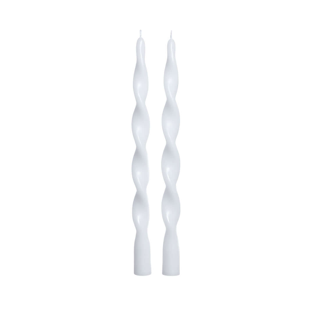 Pair of Lumière Twist Formal Candles 12" - Set of 6 - Candles by Carlyle Avenue