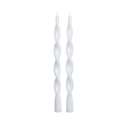 Set of 2 Lumière Twist Formal Candles - 12" - Candles by Carlyle Avenue