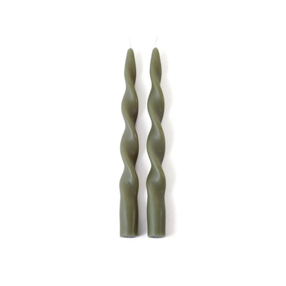 Set of 2 Lumière Twist Formal Candles - 10" - Candles by Carlyle Avenue