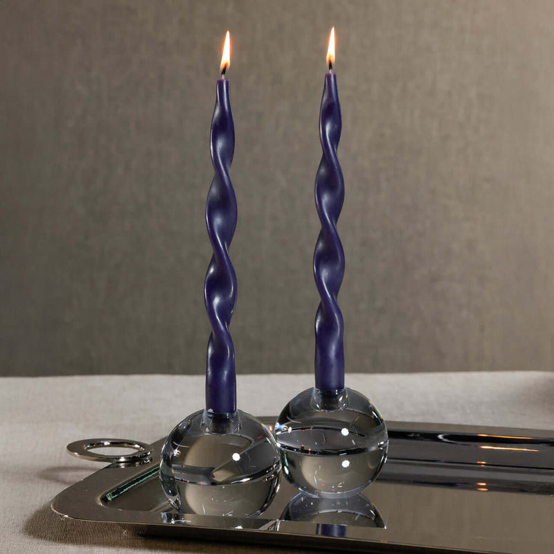 Pair of Lumière Twist Formal Candles 12" - Set of 6 - Candles by Carlyle Avenue
