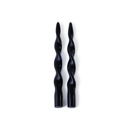 Set of 2 Lumière Twist Formal Candles - 10" - Candles by Carlyle Avenue