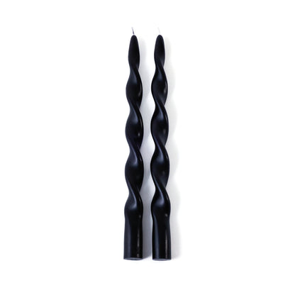 Set of 2 Lumière Twist Formal Candles - 12" - Candles by Carlyle Avenue