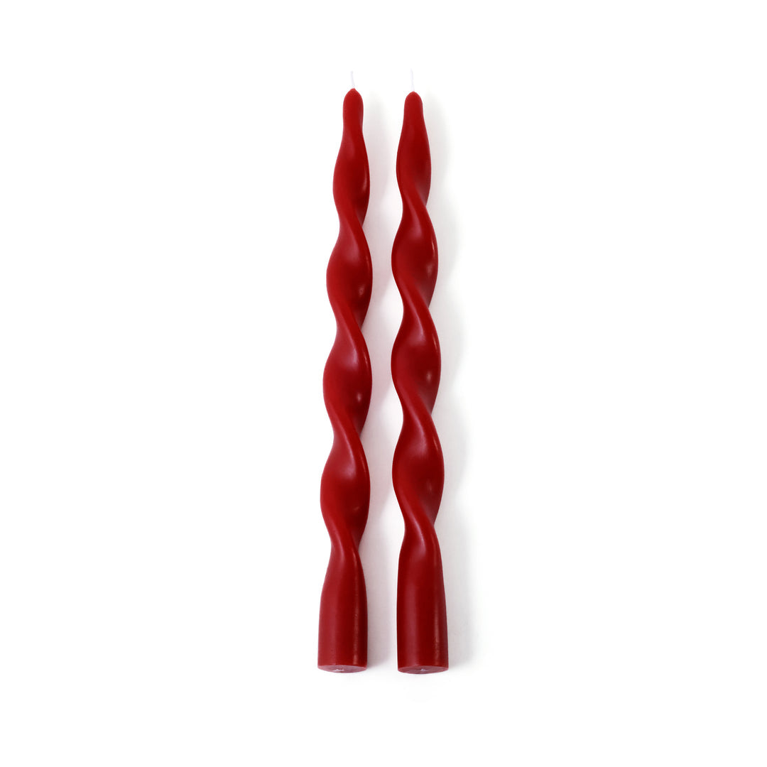 Set of 2 Lumière Twist Formal Candles - 12" - Candles by Carlyle Avenue