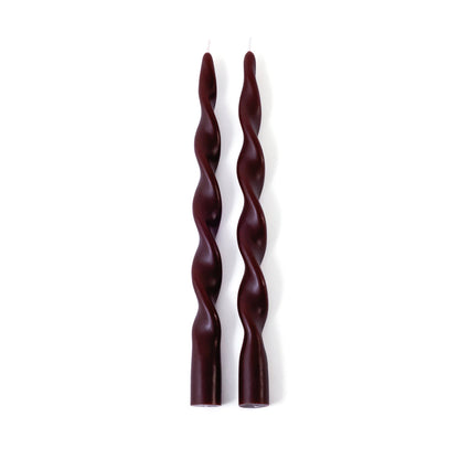 Set of 2 Lumière Twist Formal Candles - 12" - Candles by Carlyle Avenue