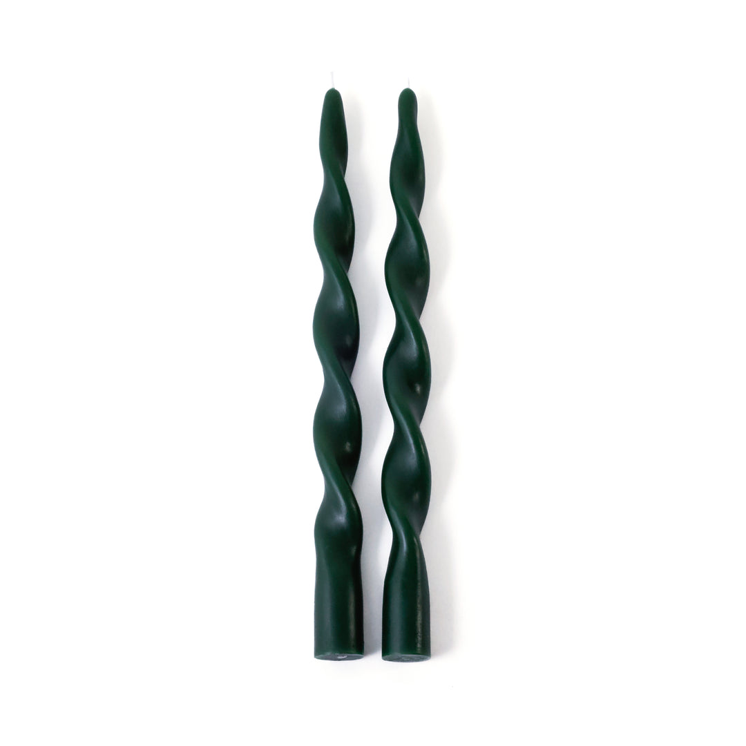 Set of 2 Lumière Twist Formal Candles - 12" - Candles by Carlyle Avenue