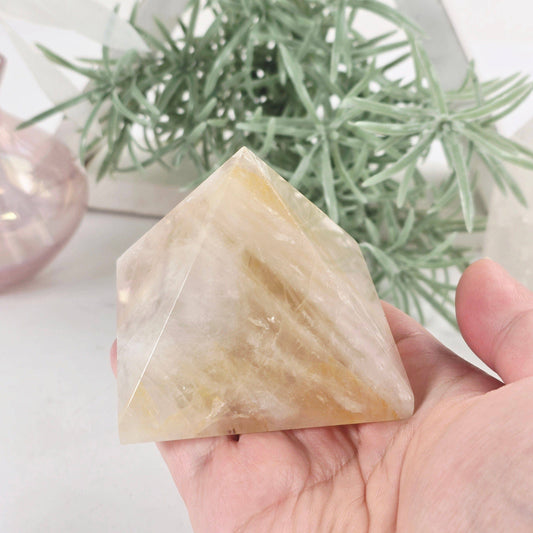 Golden Healer Crystal Pyramid - One-of-a-Kind - Decorative Accessories by Carlyle Avenue