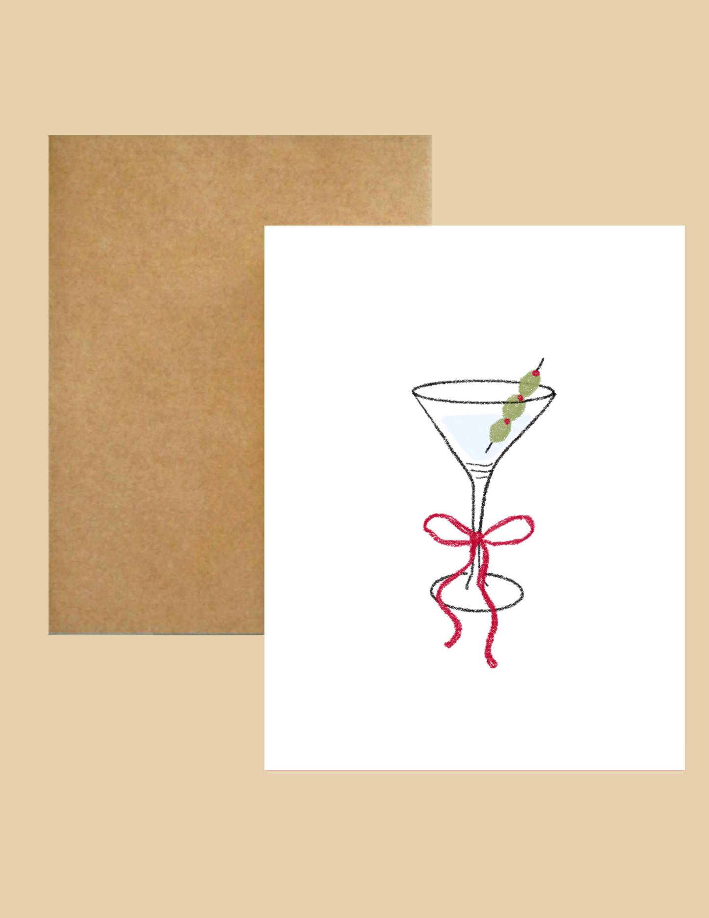 Greeting Card - Martini -  by Carlyle Avenue